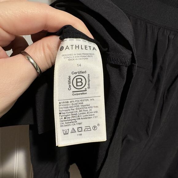 Athleta Brooklyn Utility Romper Black Size 14 - Picture 7 of 7